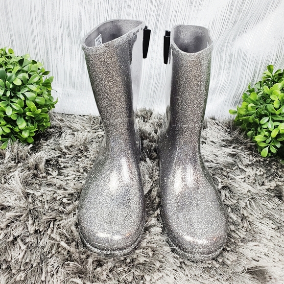 Jelly Beans Other - JELLY BEANS Silver Glitter Tradon Rain/Snow Boots